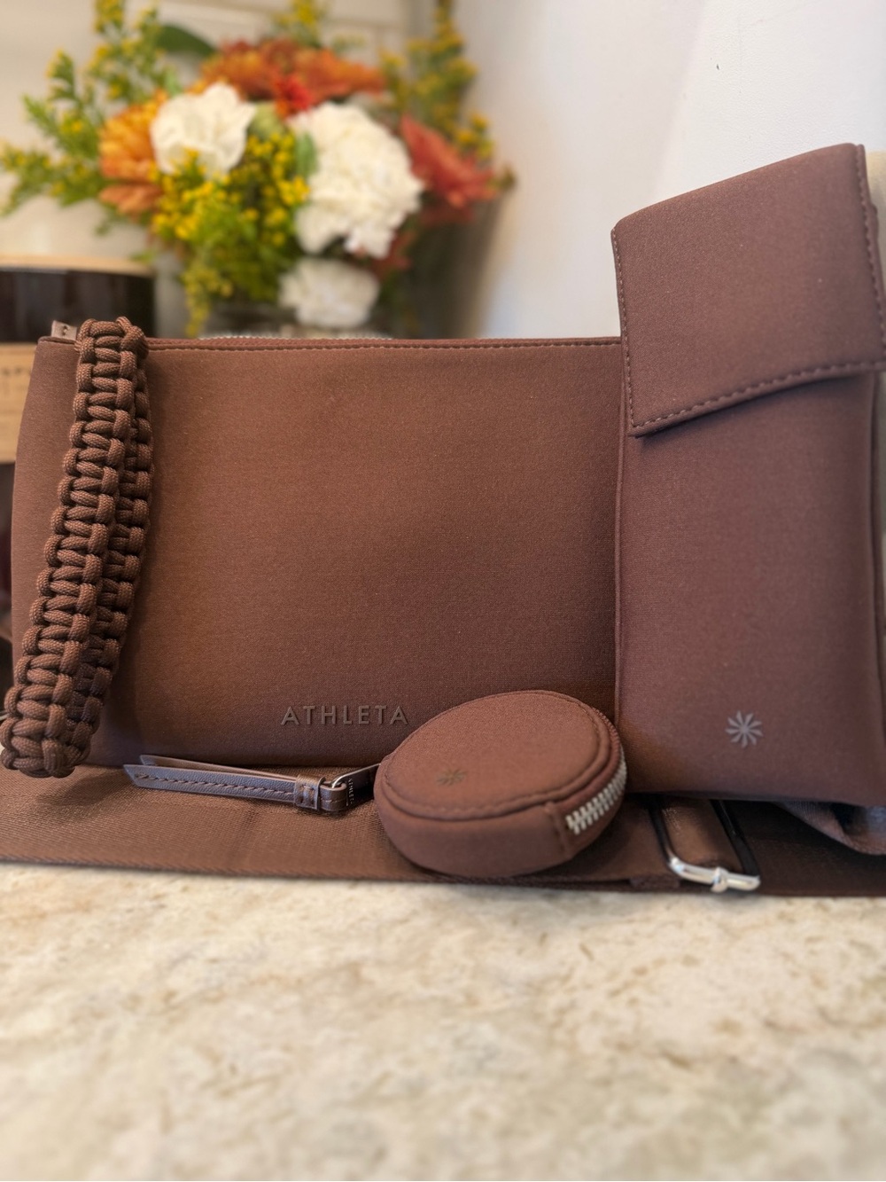 Athleta Revive Modular Crossbody Bag – Brown/Chestnut 🤎